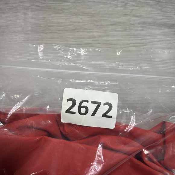 Eddie Bauer Jacket Mens Large Orange Hooded Full Zip Windbreaker Lined Shell - Picture 13 of 13